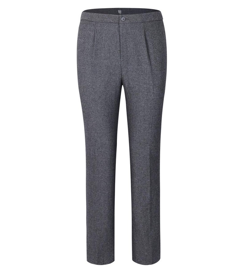 YUNCLOS Women's Elegant Business 2 Piece Office Lady Suit Set Work Blazer Pant Dark Grey - Image 4
